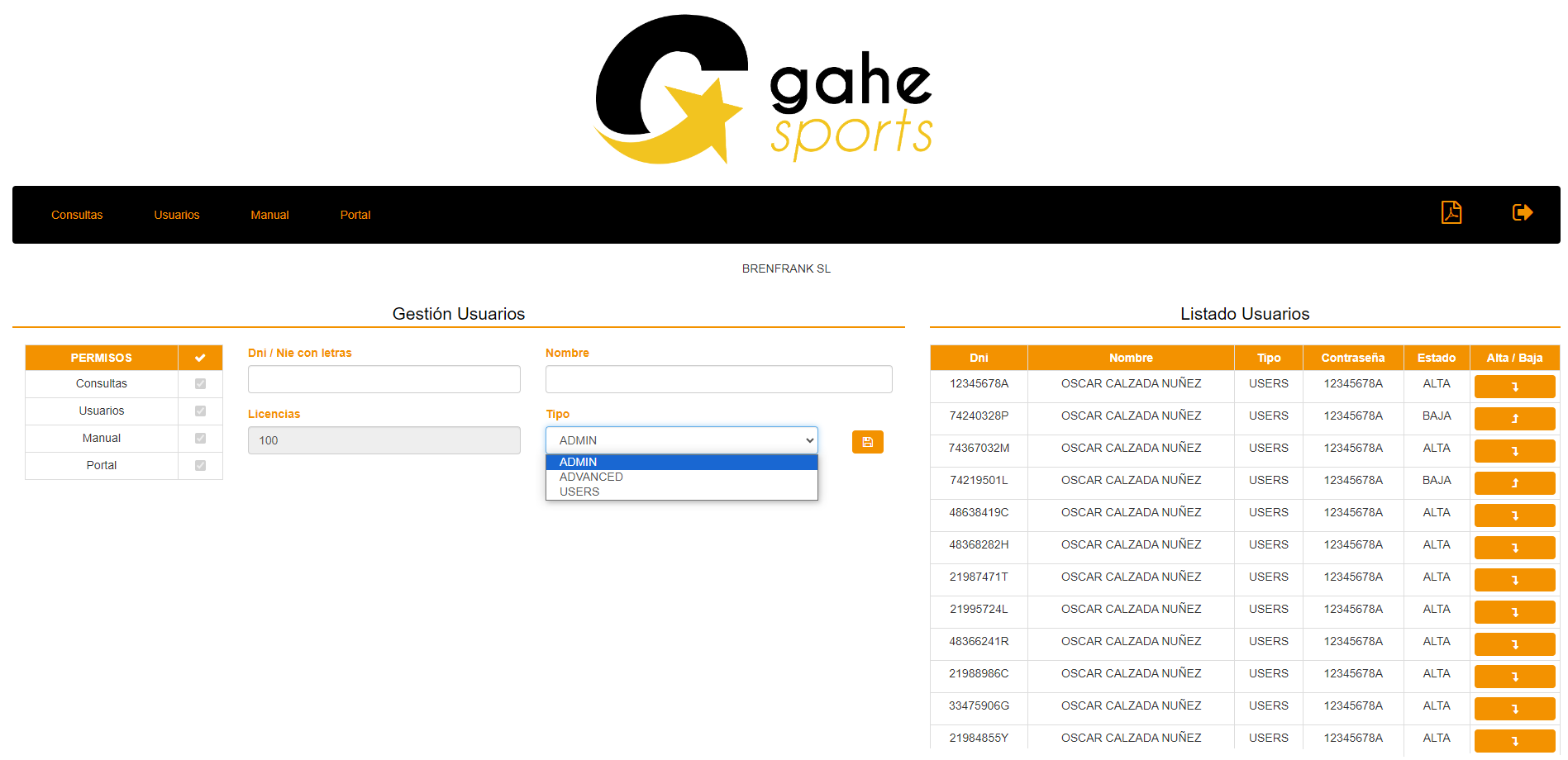 control horario consultas empresas
